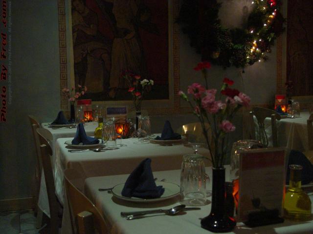 Late Night Dining Room, Cafe Pompeii, North End, Boston