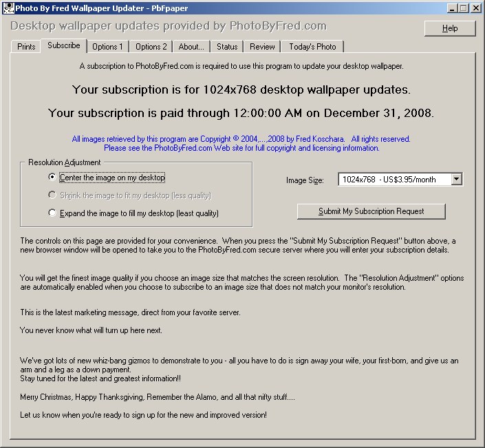 illustration of the PbFpaper Subscribe page